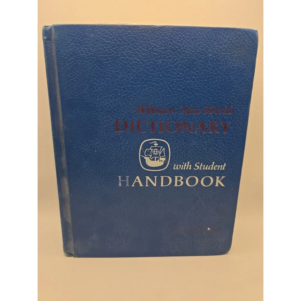 Vtg Websters New World Dictionary  With Student Handbook 1973